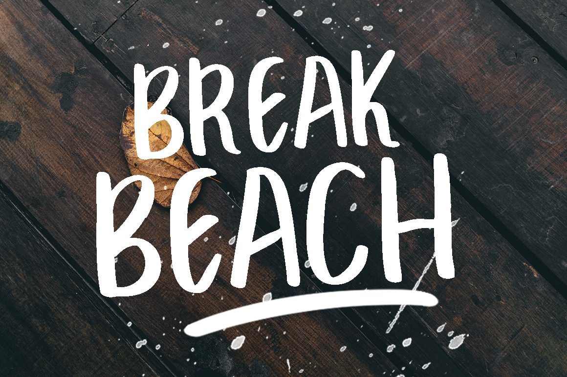 Break Beach: The Handmade Brush Font for Authentic Design
