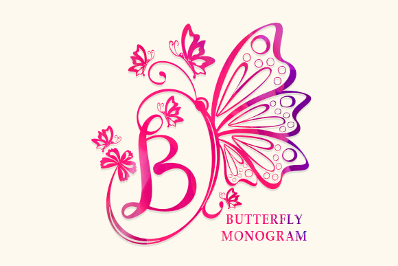 Butterfly Monogram: The Elegant Display Font for Creative Projects