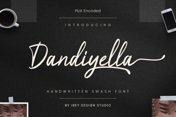 Dandiyella: The Handwritten Font That Dances on Your Designs