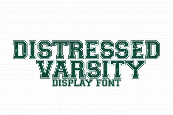 Distressed Varsity: The Vintage Athletic Typeface for Bold Designs
