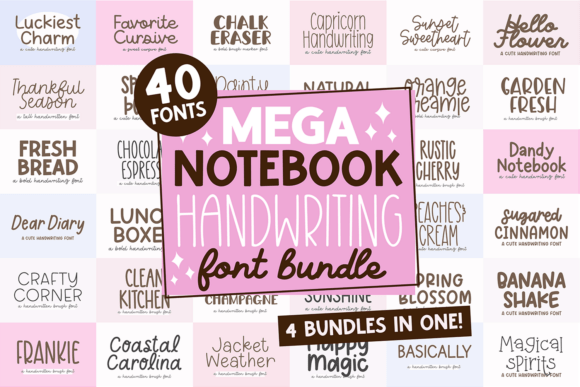 Mega Notebook Handwriting Bundle: Your Digital Planner's Best Friend