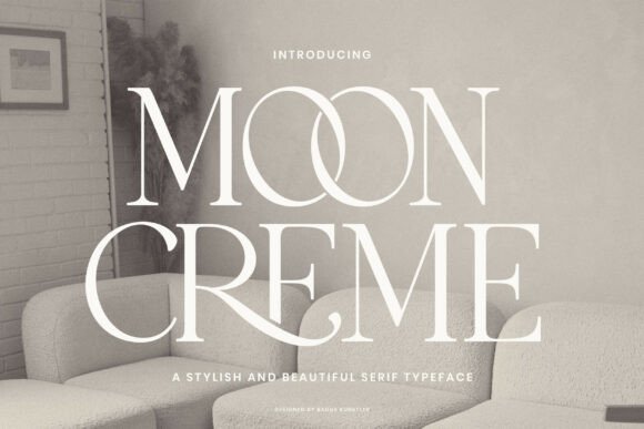 Moon Creme: A Typeface Blending Vintage Charm with Modern Sophistication