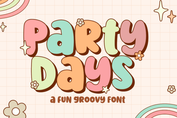 Party Days: Groovy Typography for Modern Design