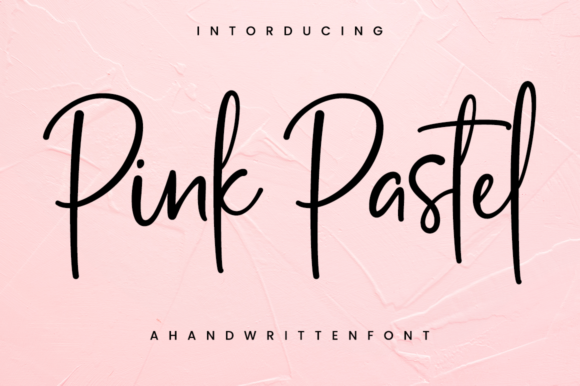 Pink Pastel: Crafting Elegance with a Delicate Script