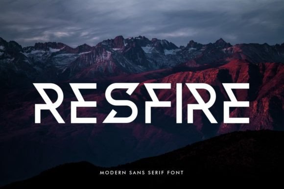 Resfire: A Sans Serif Font for Modern Branding