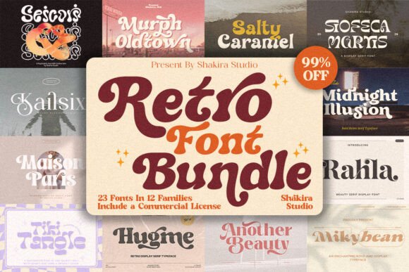 Retro Bundle Collection: A Designer’s Guide to Timeless Typography