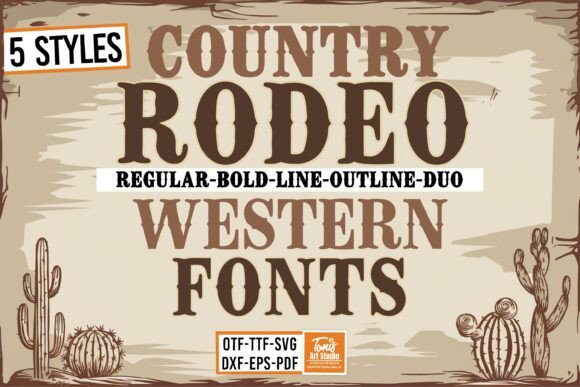 Rodeo Bundle: A Western Typeface for Modern Projects