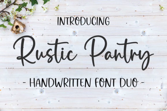 Rustic Pantry: A Handwritten Font for Elegant, Authentic Designs