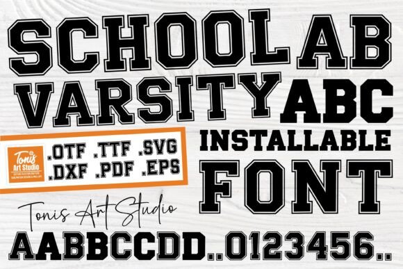 School Varsity Font: Bold Style for Modern Projects
