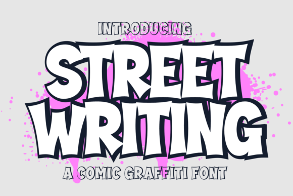 Street Writing: A Graffiti Cartoon Font for Bold Branding