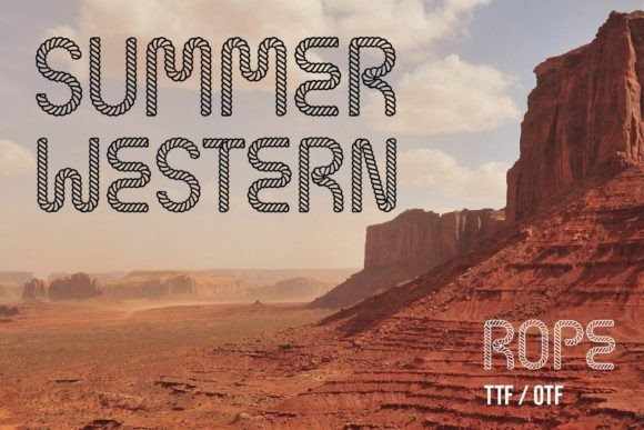 Summer Western Rope: A Typeface with Authentic Western Charm