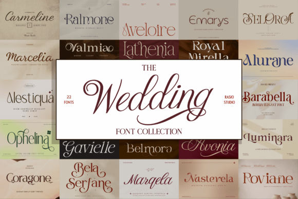 Timeless Typography with the Wedding Font Collection
