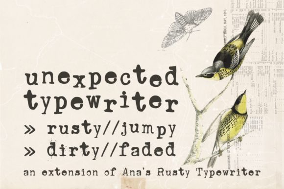 Unexpected Typewriter: A Font That Tells a Story