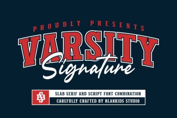 Varsity Signature: The Sporty College Font for Bold Branding