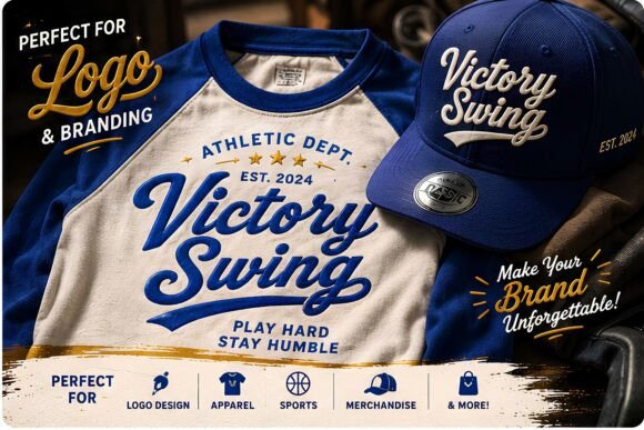 Victory Swing: The Bold Script for Modern Retro Branding